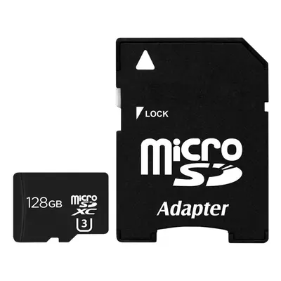 Carte Micro SD 128 Go Sdxc Classe U3 Adaptateur Fourni YONIS - Neuf