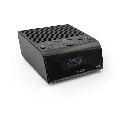 Réveil - Dab Plus et Radio FM - Double Alarme avec Snooze – Sur Secteur et Batterie - Noir (HCG0