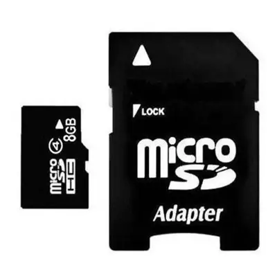 Carte Micro SD 8 Go + Adaptateur Carte SD Classe 10 Smartphone Extension Mémoire YONIS - Neuf