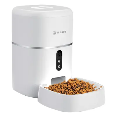 Tellur Smart WiFi Pet Feeder, Caméra UltraHD, 4L, Blanc - Neuf