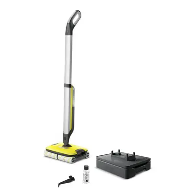 Kärcher FC 7 Cordless Balai électrique Batterie Humide Sans sac Argent, Jaune - Neuf