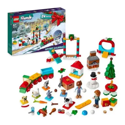 LEGO Friends 41758 Le Calendrier de l'Avent 2023, avec 24 Cadeaux dont 8 Figurines d'Animaux, 2 