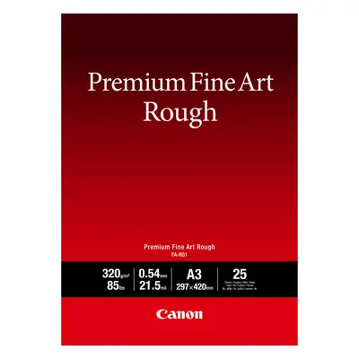 Canon Papier A3 beaux-arts texturé Premium FA-RG1, 25 feuilles - Neuf