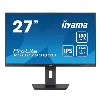 Ecran IIYAMA 27 Ultra mince dalle IPS 16:9 1ms 2560x1440 100Hz 250cd/m2 1xHDMI 1xDisplayPort 2xU