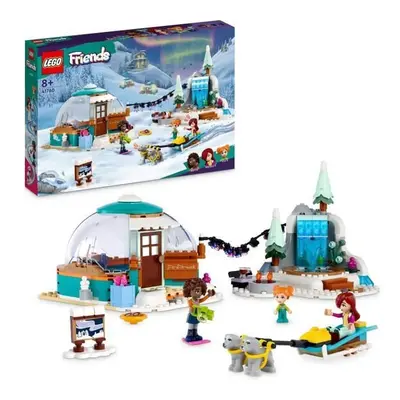 LEGO Friends 41760 Les Vacances en Igloo, Jouets d'Hiver avec Chiens de Traîneau, Mini-Poupées, 