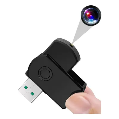 Clé USB Caméra Espion Mini Caméra Appareil Photo Vidéo HD Micro SD 4 Go Noir YONIS - Neuf