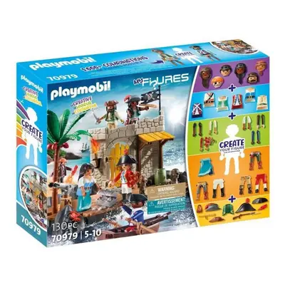 PLAYMOBIL - 70979 - My Figures: Ilôt des pirates - Figures - Combine tes personnages Histoire & 