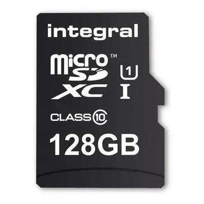 Integral 128GB MICRO SD CARD SMARTPHONE AND TABLET MICROSDHC/XC with Read speed up to 80MB/s 128