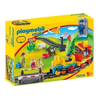 PLAYMOBIL 1 2 3 - 70179 - Train avec passagers et circuit - Neuf