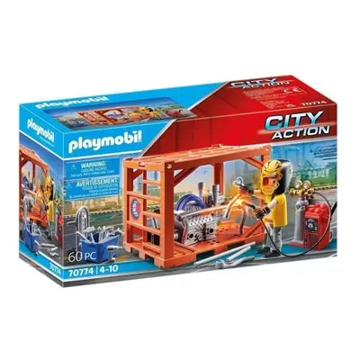 PLAYMOBIL - 70774 - Ouvrier et conteneur - Neuf