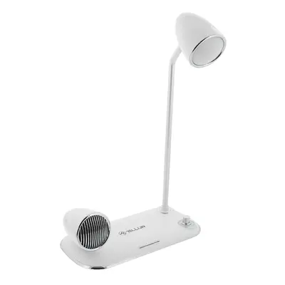 Tellur Nostalgia Chargeur de bureau sans fil 15 W, haut-parleur Bluetooth 5 W, lampe de bureau, 