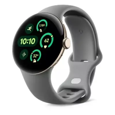 Pixel Watch 3 (4G) Boitier doré de 41 mm avec bracelet Vert - Neuf