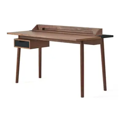 Hartô - Bureau Honoré - Bois naturel - MDF plaqué noyer - Designer Pierre-François Dubois