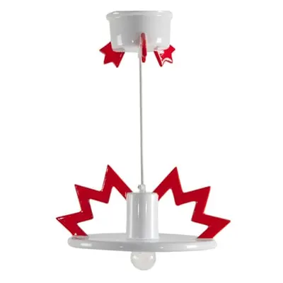 Memphis Milano - Suspension lampe - Rouge - Porcelaine émaillée - Designer Matteo Thun