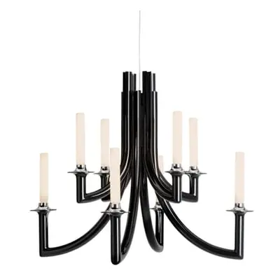 Kartell - Lustre Khan - Noir - Polycarbonate 2.0 - Designer Philippe Starck