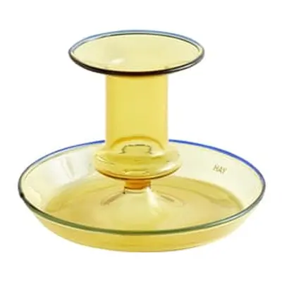 Hay - Bougeoir Flare - Jaune - Verre borosilicaté