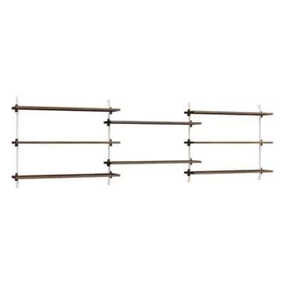 MOEBE - Etagère Wall Shelving - Marron - MDF placage chêne