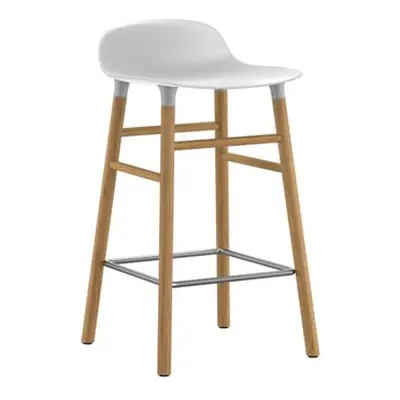 Normann Copenhagen - Tabouret de bar Form - Blanc - Chêne - Designer Simon Legald