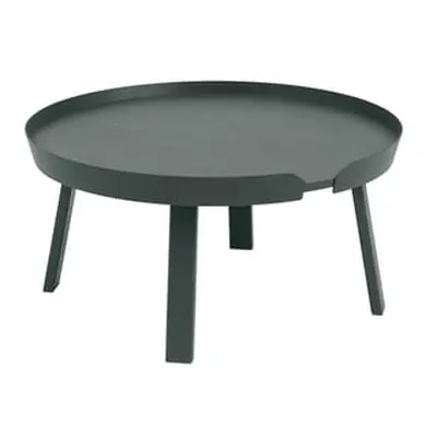 Muuto - Table basse Around - Vert - Frêne teinté - Designer Thomas Bentzen