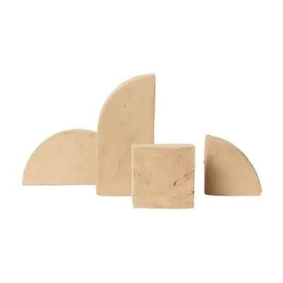 Ferm Living - Serre-livres Sculptures - Beige - Argile - Designer Trine Andersen