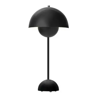 &tradition - Lampe de table FlowerPot - Noir - Aluminium laqué - Designer Verner Panton