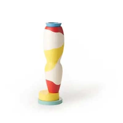 Bitossi Home - Vase Projet Memphis - Jaune - Céramique - Designer George Sowden