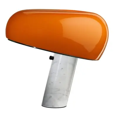 Flos - Lampe de table Snoopy - Orange - Marbre de Carrare - Designer Pier Giacomo Castiglioni