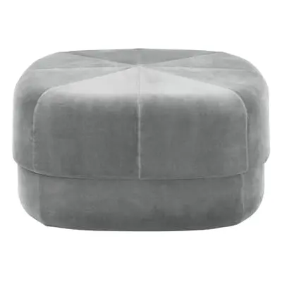 Normann Copenhagen - Pouf Circus - Gris - Velours - Designer Simon Legald