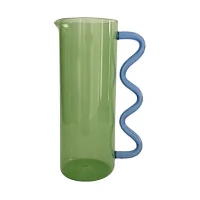 Sophie Lou Jacobsen - Carafe Wave - Vert - Verre borosilicaté - Designer Sophie Lou Jacobsen