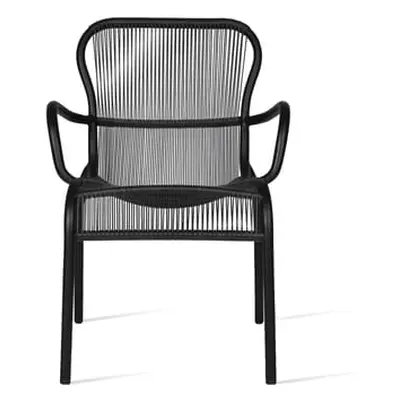 Vincent Sheppard - Fauteuil de repas empilable Loop - Noir - Fibre polyéthylène