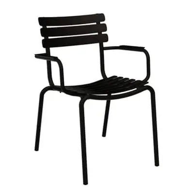 Houe - Fauteuil de repas empilable Alua - Noir - Aluminium - Designer Henrik Pedersen