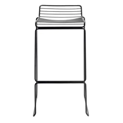 Hay - Tabouret haut empilable Hee - Noir - Acier laqué - Designer Hee Welling