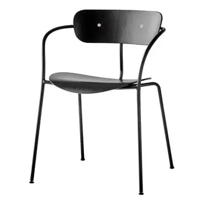 &tradition - Fauteuil empilable Pavilion - Noir - Chêne - Designer Anderssen & Voll