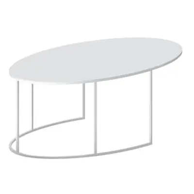 Zeus - Table basse Tables basses Slim Irony - Blanc - Acier - Designer Maurizio Peregalli