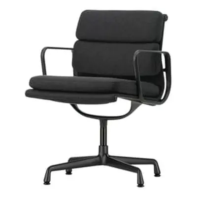 Vitra - Fauteuil rembourré Soft Pad - Noir - Aluminium injecté - Designer Charles & Ray Eames