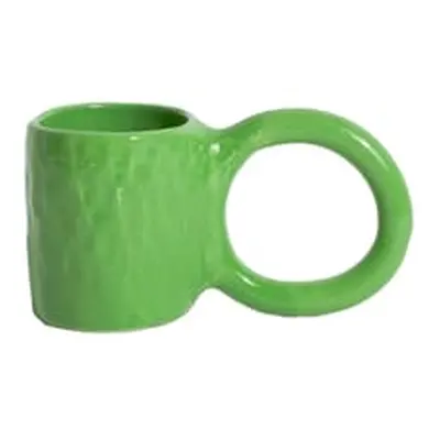 Petite Friture - Tasse à café Donut - Vert - Faïence émaillée - Designer Pia Chevalier