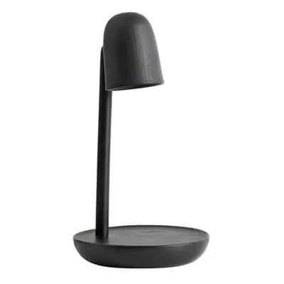 Muuto - Lampe de table Focus - Noir - Frêne massif tourné - Designer Andreas Bergsaker