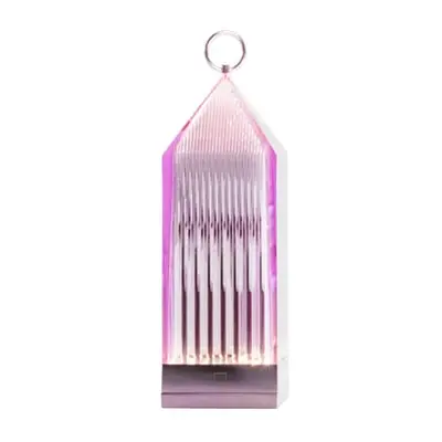 Kartell - Lampe extérieur sans fil rechargeable Lantern - Violet - Plastique - Designer Fabio No