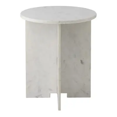 Bloomingville - Table d'appoint Jasmia - Blanc - Marbre