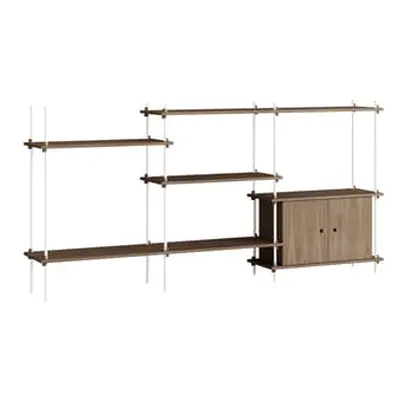 MOEBE - Etagère Shelving System - Marron - MDF placage chêne