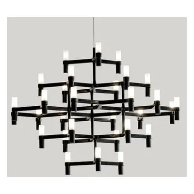 Nemo - Suspension Crown - Noir - Verre sablé - Designer Jehs & Laub