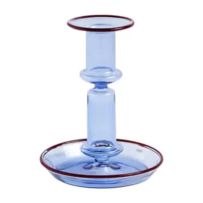 Hay - Bougeoir Flare - Bleu - Verre borosilicaté