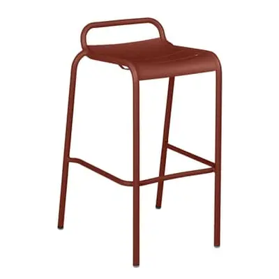 Fermob - Tabouret de bar Luxembourg - Marron - Aluminium peint - Designer Frédéric Sofia