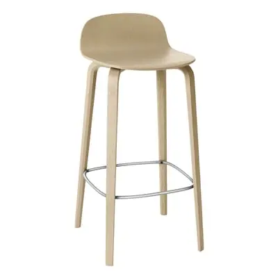 Muuto - Tabouret de bar Visu - Bois naturel - Plaquage chêne - Designer Mika Tolvanen