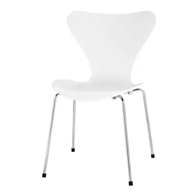 Fritz Hansen - Chaise empilable Série 7 - Blanc - Frêne - Designer Arne Jacobsen