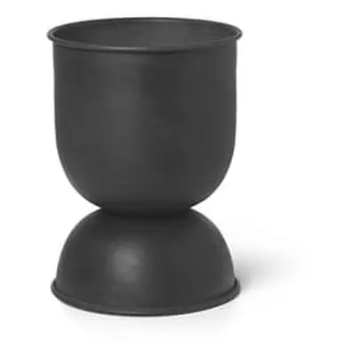 Ferm Living - Pot de fleurs Hourglass - Noir - Métal vieilli - Designer Trine Andersen