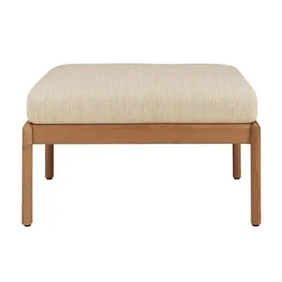 Ethnicraft - Pouf d'extérieur Jack - Beige - Tissu polypropylène - Designer Jacques Deneef