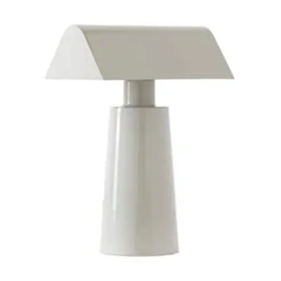 &tradition - Lampe sans fil rechargeable Caret - Gris - Acier laqué - Designer Matteo Fogale