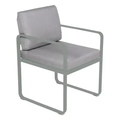 Fermob - Fauteuil de repas rembourré Bellevie - Gris - Mousse polyuréthane HR - Designer Pagnon 