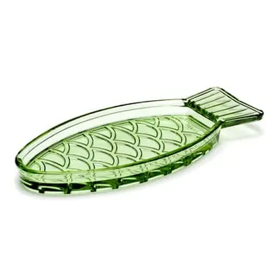 Serax - Plat Fish & Fish table - Vert - Verre pressé - Designer Paola Navone